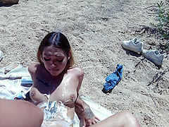 Hardcore Picnic For Young Colombian Melania Dark And Her Boyfriend Yeri