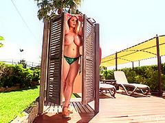 Holly Garner - Green Sparkle Bikini 1 - PinupFiles