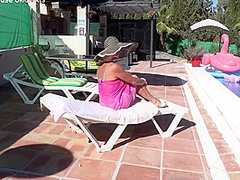 Gorgeous Gilf Fucked By The Pool
