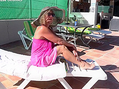Gorgeous Gilf Fucked By The Pool