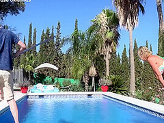 Gorgeous Gilf Fucked By The Pool