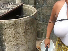 Bitch With Massive Tits Helped And Fucked Hard Outdoor 7 Min - Alpha Baddie -