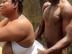 Bitch With Massive Tits Helped And Fucked Hard Outdoor 7 Min - Alpha Baddie -