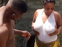 Bitch With Massive Tits Helped And Fucked Hard Outdoor 7 Min - Alpha Baddie -