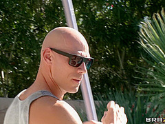 Poolside Hair Pie With Johnny Sins, Inari Vachs - Brazzers