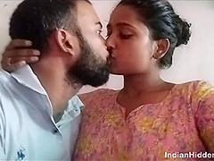 Desi Couple Sex Scandal, Sucking Indian GF Big Boobs and Blowjob