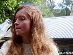 Natural Aussie Marina Lee Orgasming Outdoor for SouthernSins