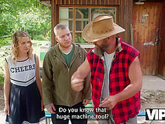 VIP4K. Sneaky Dad fucked a girl right in his vegetable garden