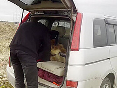 real teen couple fucks in the car