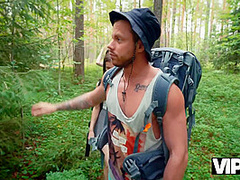 VIP4K. Horny couples lick asses in the woods and fuck with each other