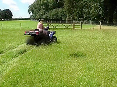 Crazy Naked Matures In Floppy Hats On A Quad Bike
