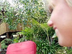 Girl Next Door Getting Banged In Her Yard