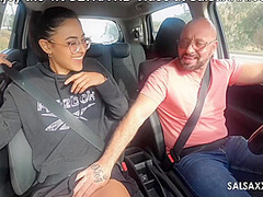 Salsa Xxx - Please Drive Safe! Cute Latina Krista Reves Gets Fucked In The Car For