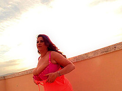 Rachel Aldana - Pink Lace Up 1