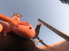 Lana Kendrick - Halloween Kitty Lapdance