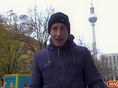 Fiamma Monti And Jason Steel - Petite Brunette Double Pounded In The Park