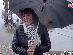 German street slut pick up and persuaded to have sex
