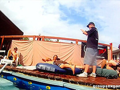 All we Wanna do I fuck in the Pool for GroupSexGames