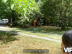 VIP4K. George Uhl fucked hard a young unfaithful wife in the bushes