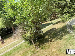 VIP4K. George Uhl fucked hard a young unfaithful wife in the bushes