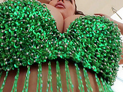 Elle Faye - Holiday Green Sparkle 2 - PinupFiles