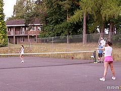 Why We Love Women's Tennis With Abbie Cat, Jay Snakes, Yuffie Yulan - Brazzers