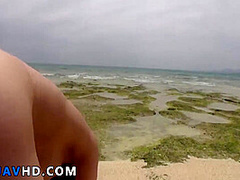 Stacked MILF Kyouko Maki gets a creampied outdoors in red-hot JAV!