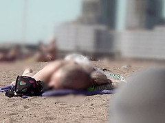 Bulge flash on beach