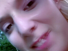 Sexy Blonde Giving Her Ass On The Beach