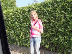 Sexy Blonde Prefer Van Than Bus And Fuck Bald Stranger 7 Min With Ria Sunn