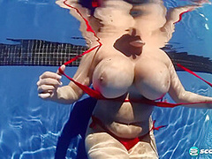 Terri Jane - Big Tit Goes Skinny Dipping In The Nude