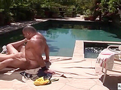 Slut Analized By The Pool