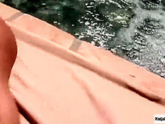 Slut Analized By The Pool