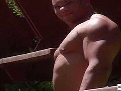 Slut Analized By The Pool