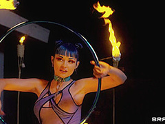 Blu Flames Burn Hotter With Zac Wild, Jewelz Blu - Brazzers