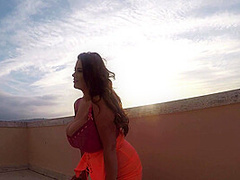 Rachel Aldana - Pink Lace Up Gopro 1