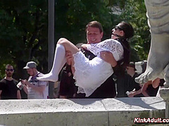 Steve Holmes, Antonio Ross And Rebecca Volpetti - Italian Slave In Degrading Public Humiliat