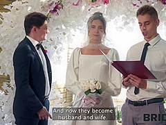 BRIDE4K. A real wedding anal fuck, Bride was nailed by a toastmaster