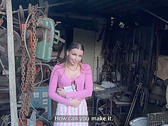 DEBT4k. Debt collector got so horny when he saw hot debtor’s sex toys collection