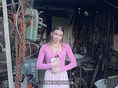 DEBT4k. Debt collector got so horny when he saw hot debtor’s sex toys collection