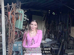 DEBT4k. Debt collector got so horny when he saw hot debtor’s sex toys collection