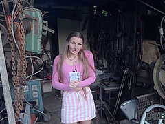 DEBT4k. Debt collector got so horny when he saw hot debtor’s sex toys collection