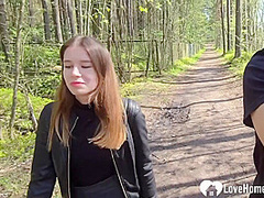 We had passionate sex in the woods