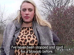 Blonde Hairdresser Fucks Outdoor