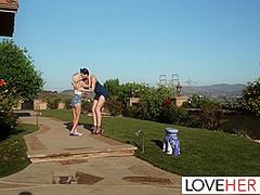 Emma Rosie And Olivia Madison In The Inked Ladies Then Proceed To Fuck In Scissors, Moaning And Gasping As They Move Their Hips In Unison Until They Reach The