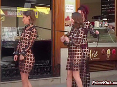 Two Babes And Are Humiliated In Public Crowded Place With Alexa Nasha, Silvia Ruby And Steve Holmes