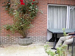 Hot Latex Babe Makes His Day