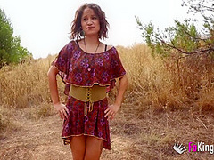Elena De Vega And Her Naked Date! She Meets And Fucks A Guy At The Countryside With Elena Vega