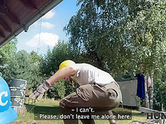 HUNT4K. Hunter seduced a handywoman, her BF caught them and saw Hunter’s cumshot inside her pussy