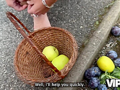 VIP4K. Red riding hood loves to show her pussy in her boyfriend’s car